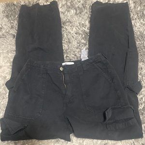Gray Zara Cargo Pants